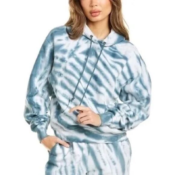 Good American Boyfriend Hoodie Tie Dye Size Large - Picture 1 of 7